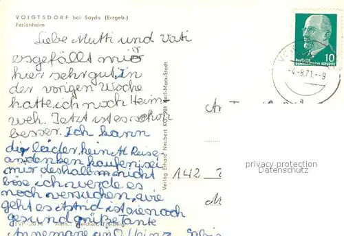 AK / Ansichtskarte Voigtsdorf_Erzgebirge Ferienheim 