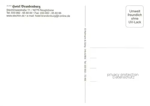 AK / Ansichtskarte Neuglobsow Hotel Brandenburg Stechlinsee Terrasse Neuglobsow