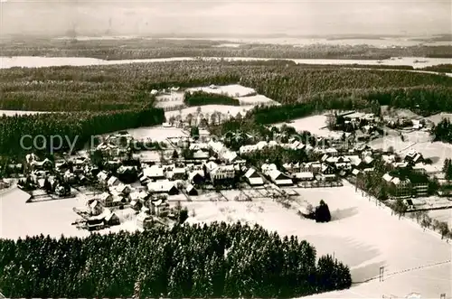 AK / Ansichtskarte Koenigsfeld_Schwarzwald Kurort im Winter Fliegeraufnahme Koenigsfeld Schwarzwald