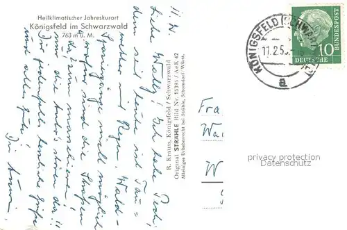 AK / Ansichtskarte Koenigsfeld_Schwarzwald Kurort im Winter Fliegeraufnahme Koenigsfeld Schwarzwald