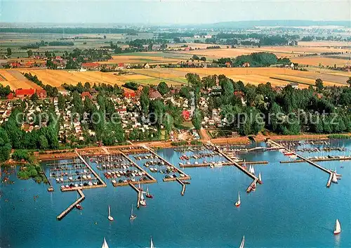 AK / Ansichtskarte Huede_Duemmer Seglerhafen Duemmersee Fliegeraufnahme Huede Duemmer