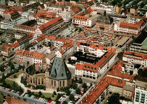 AK / Ansichtskarte Hanau_Main Stadtzentrum Fliegeraufnahme Hanau_Main