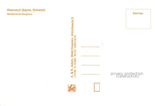 AK / Ansichtskarte Ottendorf_Sebnitz Waldschaenke Zeughaus Ottendorf Sebnitz