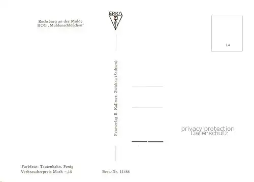 AK / Ansichtskarte Rochsburg HOG Muldenschloesschen Rochsburg