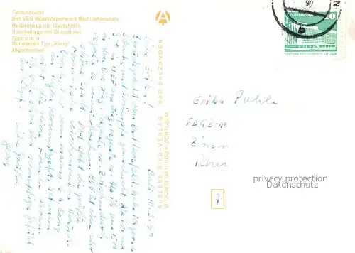 AK / Ansichtskarte Bad_Liebenstein Waldgaststaette Kraetzersrasen Sportanlage mit Bungalows Gaststaette Jaegerzimmer Bad_Liebenstein