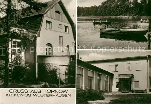 AK / Ansichtskarte Tornow_Wusterhausen_Dosse Schulungsheim der VVB Landtechnik Hauptgebaeude Bettenhaus Am Tornower See Speiseraum Tornow_Wusterhausen_Dosse
