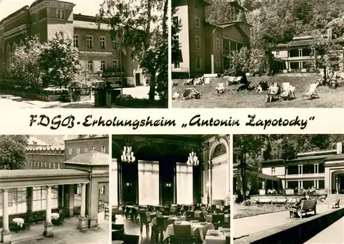AK / Ansichtskarte Bad_Schandau FDGB Erholungsheim Antonin Zapotocky Bad_Schandau