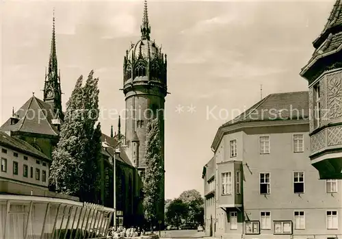 AK / Ansichtskarte Wittenberg_Lutherstadt Schlossplatz Wittenberg_Lutherstadt