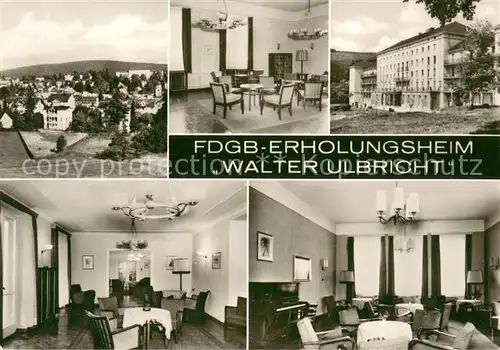 AK / Ansichtskarte Friedrichroda FDGB Erholungsheim Walter Ulbricht Teilansichten Friedrichroda