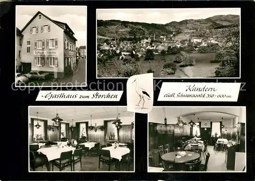 AK / Ansichtskarte Kandern Gasthaus zum Storchen Kandern