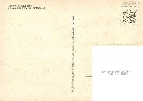 AK / Ansichtskarte Iserlohn Fliegeraufnahme Seilersee Iserlohn