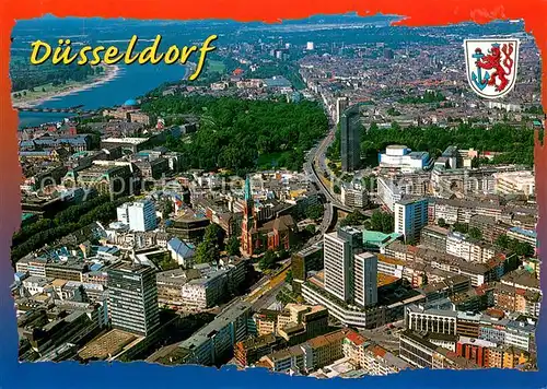 AK / Ansichtskarte Duesseldorf Fliegeraufnahme Duesseldorf