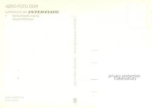 AK / Ansichtskarte Leipzig Neues Rathaus Fliegeraufnahme Leipzig