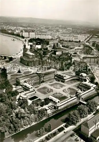 AK / Ansichtskarte Dresden Fliegeraufnahme Dresden