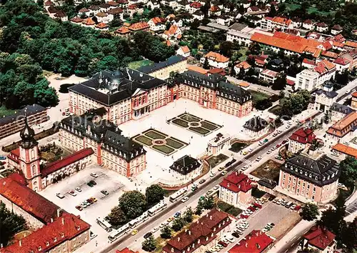 AK / Ansichtskarte Bruchsal Schloss Fliegeraufnahme Bruchsal