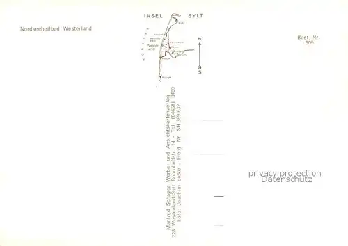 AK / Ansichtskarte Westerland_Sylt Fliegeraufnahme Westerland_Sylt