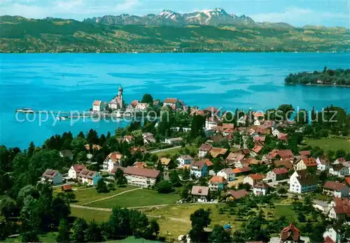 AK / Ansichtskarte Wasserburg_Bodensee Fliegeraufnahme Wasserburg Bodensee