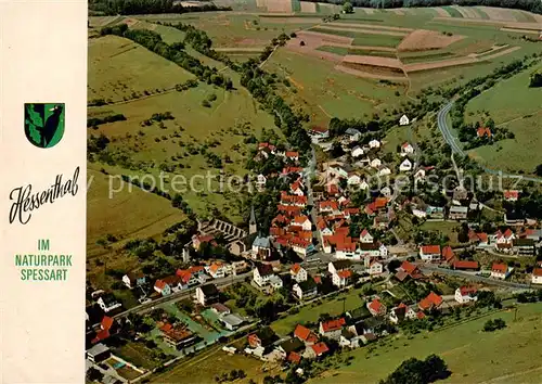 AK / Ansichtskarte Hessenthal_Spessart Fliegeraufnahme Naturpark Spessart Hessenthal Spessart