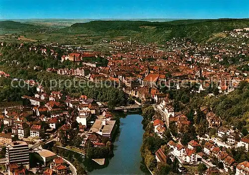 AK / Ansichtskarte Tuebingen_Neckar Fliegeraufnahme mit Schloss 