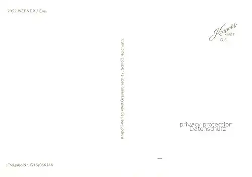 AK / Ansichtskarte Weener_Ems Fliegeraufnahme Weener_Ems