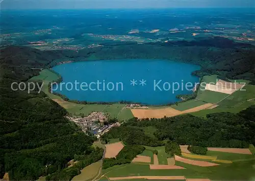 AK / Ansichtskarte Maria_Laach_Glees Abtei Maria Laach Fliegeraufnahme Maria_Laach_Glees