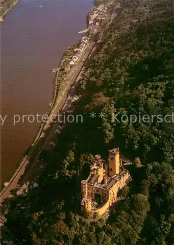 AK / Ansichtskarte Koblenz_Rhein Schloss Stolzenfels Fliegeraufnahme Koblenz_Rhein