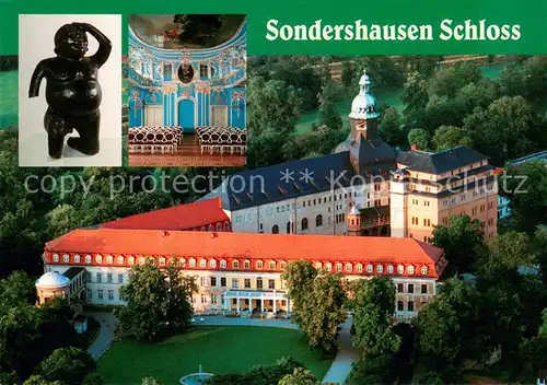 AK / Ansichtskarte Sondershausen_Thueringen Schloss Fliegeraufnahme  Sondershausen Thueringen