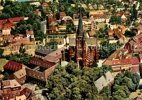 AK / Ansichtskarte Kevelaer Fliegeraufnahme mit Wallfahrtskirche Kevelaer