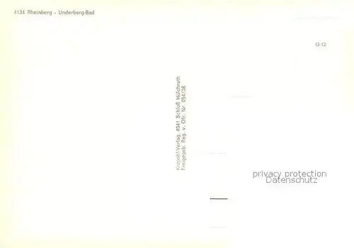 AK / Ansichtskarte Rheinberg Fliegeraufnahme mit Underberg Bad Rheinberg