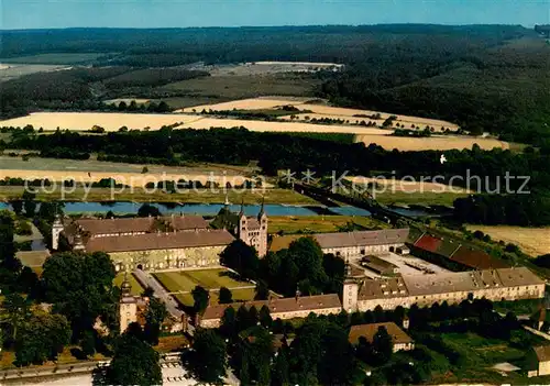 AK / Ansichtskarte Corvey Ehem Reichsabtei Fliegeraufnahme Corvey