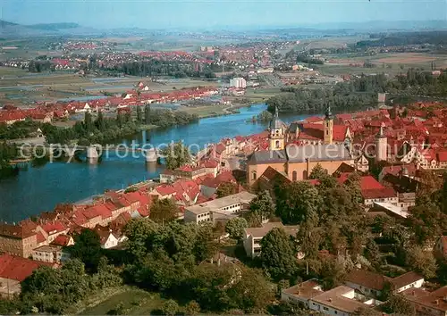 AK / Ansichtskarte Kitzingen_Main Fliegeraufnahme Kitzingen Main