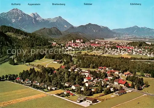 AK / Ansichtskarte Horn_Schwangau Fliegeraufnahme Horn Schwangau