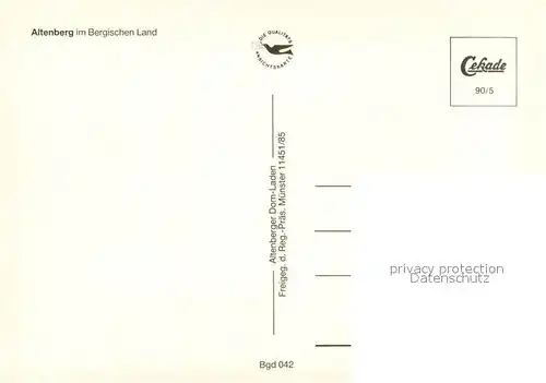 AK / Ansichtskarte Altenberg_Rheinland Dom Fliegeraufnahme Altenberg_Rheinland