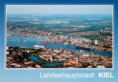 AK / Ansichtskarte Kiel Fliegeraufnahme Hafen Kiel