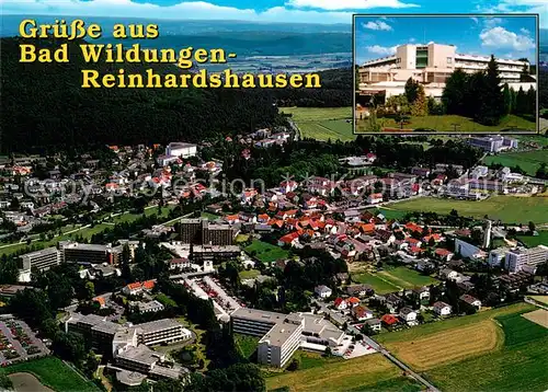 AK / Ansichtskarte Reinhardshausen Kurklinik Quellental Fliegeraufnahme Reinhardshausen