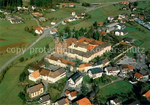 AK / Ansichtskarte St_Peter_Schwarzwald Kirche Kloster Fliegeraufnahme St_Peter_Schwarzwald