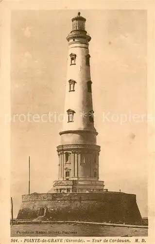 AK / Ansichtskarte Leuchtturm_Lighthouse Pointe de Grave Tour de Cordouan 