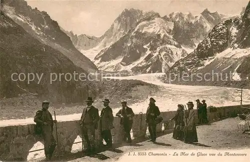 AK / Ansichtskarte Gletscher Chamonix Mer de Glace Montenvers  