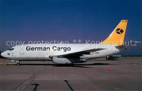 AK / Ansichtskarte Flugzeuge_Zivil German Cargo Boeing 737 230F c n 20257 D ABGE 