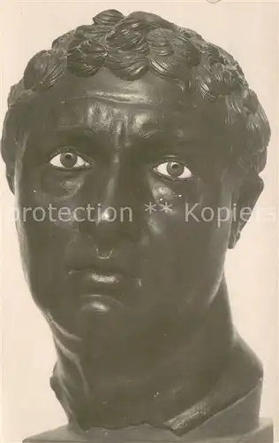 AK / Ansichtskarte Skulpturen Tete d un Prince Hellenistique Musee National d Athenes 