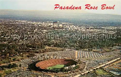 AK / Ansichtskarte Stadion Pasadena Rose Bowl Aerial View 