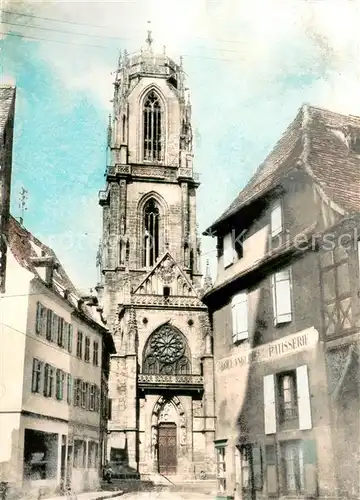 AK / Ansichtskarte Selestat_Bas_Rhin_Elsass Vue de lEglise St Georgen Selestat_Bas_Rhin_Elsass
