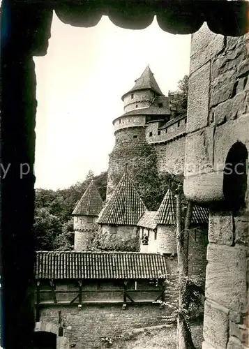 AK / Ansichtskarte Haut Koenigsbourg_Hohkoenigsburg Le Chateau Tour d Angle Haut Koenigsbourg