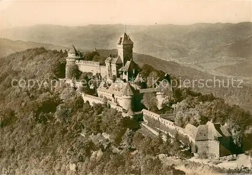 AK / Ansichtskarte Haut Koenigsbourg_Hohkoenigsburg Le Chateau Vue aerienne Haut Koenigsbourg