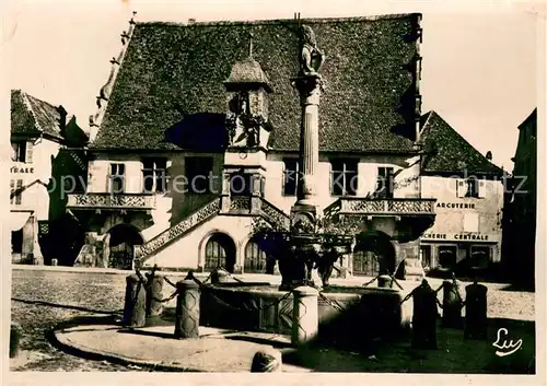 AK / Ansichtskarte Molsheim Vieille fontaine Au fond la Martzig Molsheim