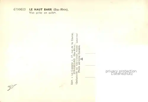 AK / Ansichtskarte Barr_Bas Rhin Vue prise en avion Barr Bas Rhin