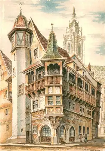 AK / Ansichtskarte Colmar_Haut_Rhin_Elsass La Maison Pfister Colmar_Haut_Rhin_Elsass