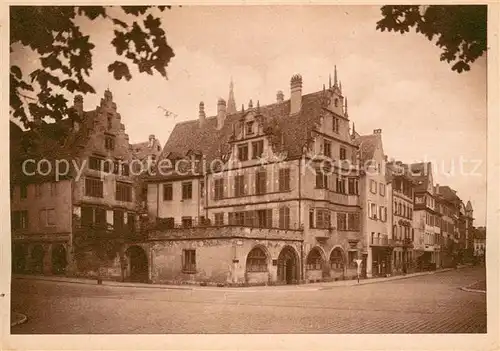 AK / Ansichtskarte Strasbourg_Alsace Ecke Freiburger Strasse Kaufhausgasse Buergerhaeuser der Renaissance Strasbourg Alsace