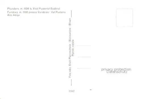 AK / Ansichtskarte Pfunders_Vintl Panorama im Pfustertal 