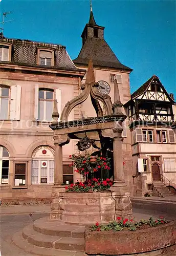 AK / Ansichtskarte Rosheim_Elsass_Lothringen Vieux Puits Place de lHotel de Ville Rosheim_Elsass_Lothringen
